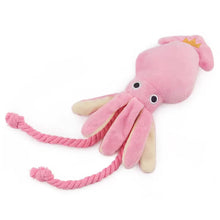 Load image into Gallery viewer, Pet Plush Toy for Small Large Dogs Cats Molar Toys Octopus Shape Interactive Cotton Rope Toy Dog AccessoriesTraining Squeaky
