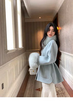 Load image into Gallery viewer, Luxury Wool Fur Winter Long Coat
