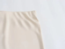 Load image into Gallery viewer, HH Skirts For Women 2024 Summer Solid Satin Sheath Long Skirt Female Show Curve Beach Outfits For Woman Mermaid Skirts
