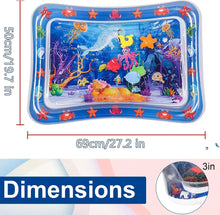 Load image into Gallery viewer, Water Sensory Play Mat Thickened Inflatable Water Mat For Cat And Dog Pet Playmat With Fish Sea Ocean Theme Sensory Toy Water
