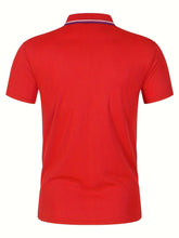 Load image into Gallery viewer, 2025 Hot Sale Men's Summer Casual Breathable Comfortable Polo Shirt Men's Solid Color High Quality Short Sleeve T-Shirt
