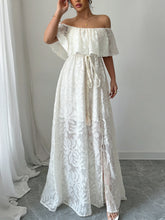 Load image into Gallery viewer, Boho Chic White Maxi Dress
