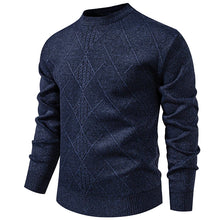 Load image into Gallery viewer, New Sweater Men Casual Knitted Pullover Solid Color Warm Regular Fit Round Neck Sweater Pullovers Mens Sweatwear
