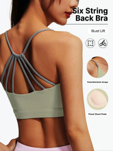 Load image into Gallery viewer, Women's Sporty Backless Sports Bra with Fixed Padding, Slim-Fit Design for All Seasons, Perfect for Fitness &amp; Training
