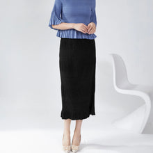 Load image into Gallery viewer, Flowy Pleated Chiffon Maxi Skirt

