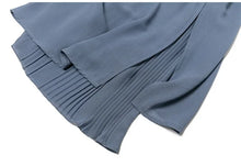 Load image into Gallery viewer, Women Pants Culottes Elastic Wide Leg Irregular Hem Double Layers Korean Trousers Summer Casual Loose Pleated Pants
