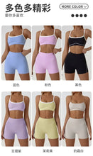 Load image into Gallery viewer, Woman Yoga Sport Outfit for Fitness Two Pieces Short Pant Sets Suits Tracksuit Sportswear Woman Gym Yoga Workout Clothes
