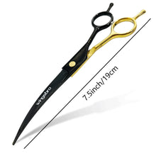 Load image into Gallery viewer, Pet Grooming Scissors   7inch Right and Left Hand Curved Scissors For Dog Grooming
