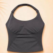 Load image into Gallery viewer, Women Seamless Yoga Set Halter Sports Bra Scrunch Butt Shorts 2 Piece Gym Workout Fitness Activewear High Waist Athletic Outfit
