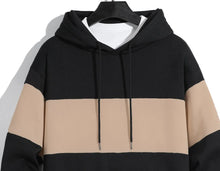 Load image into Gallery viewer, Men's patchwork color hoodie light fleece hoodie long sleeve hoodie sports hoodie
