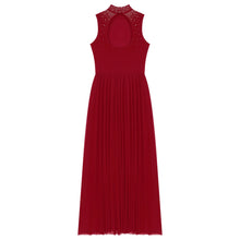 Load image into Gallery viewer, Shiny Lyrical Rhinestone Maxi Dress
