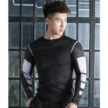 Load image into Gallery viewer, Gym Fitness T Shirt Men's Short Sleeve Summer Boxing Jersey Legging Men Rashguard Compression Pants Quick Dry Tight T-Shirts Men

