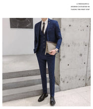 Load image into Gallery viewer, Refined Slim Wedding Suit Set
