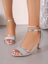 Load image into Gallery viewer, Women High Heels Sandals Summer Fashion Party Shoes for Women Comfortable Open Toed Thin Heels Sandals Designer Luxury Sandals
