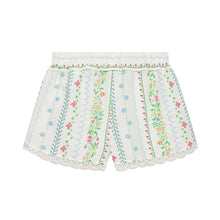 Load image into Gallery viewer, Women's Printed Shorts Set Summer Asymmetric Hem Wide Straps Loose Top Elastic Waist Lace Trim Shorts Fashion Casual 2 Piece Set
