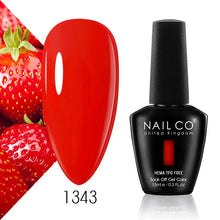 Load image into Gallery viewer, NAILCO 15ml Nail Gel Polish Semi Permanent UV Varnish Nails Art Gel Vernis Manicure TOP BASE Nails Products Supplies Equipment

