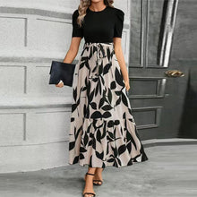 Load image into Gallery viewer, Elegant Lace-Up Ruffle Hem Dress
