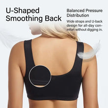 Load image into Gallery viewer, Sports Bra for Women Minimizer Support Front Closure Posture Corrector Shaper Push Up Yoga Fitness Running Padded Bralette
