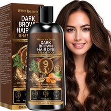 Load image into Gallery viewer, Unisex 9‑in‑1 Dark Brown Hair Care Shampoo Herbal Formula Nourish Scalp Long‑Lasting Hair Shine Daily Gentle Hair Cleanser
