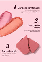 Load image into Gallery viewer, Matte Blush Palette Highly Pigmented Long Lasting Face Makeup Natural Finish Brighten Skin Contour Highlight Powder
