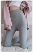Load image into Gallery viewer, Pure Cotton Leggings Women Autumn Large Size High Waist Tight Nine-point Thickened Small Feet Make Them Look Slim Warm Pants

