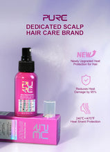 Load image into Gallery viewer, PURC Heat Protectant Spray Coconut Oil Frizz Control &amp; Shine for All Hair Types Thermal Protection up to 470°F Hair Care
