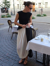 Load image into Gallery viewer, Irregular Skirt for Women Spring Summer New Elegant Street Style Skirt Women's Fashion Loose Ruched Draped Side Split Maxi Skirt
