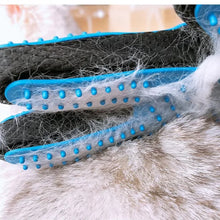 Load image into Gallery viewer, Pet Grooming Kit for Dog Cat Rabbit Fur 2 Sided Grooming Brush Bath Cleaning Glove De-Shedding De-Matting Pet Hair
