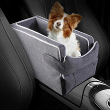 Load image into Gallery viewer, Car Center Console Pet Bed Mat   Fiber Pet Safety Seat  Essential for Cat &amp; Do Travel  Small pet car carrierNon-slip pet car s
