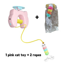 Load image into Gallery viewer, New Type Of Electric Cat Toy with 2 Ropes Smart Hanging Door Auto Swing Feather Toy A Self-entertainment And Cat-teasing Wonder
