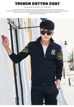 Load image into Gallery viewer, Plus Size 5XL 6XL Men's Tracksuit Autumn Clothes Sportswear Two Piece Set Men Jacket Sweatpants Male Sweatsuit Sports Suits Sets
