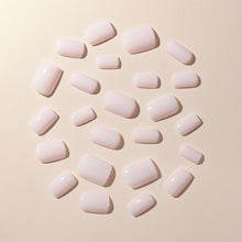Load image into Gallery viewer, 24Pcs/Set Wearable False Nails for Girls Women Removable Solid Color Short Fake Nails Art Finished Simple White Press on Nail
