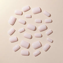 Load image into Gallery viewer, 24Pcs/Set Wearable False Nails for Girls Women Removable Solid Color Short Fake Nails Art Finished Simple White Press on Nail
