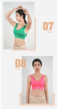 Load image into Gallery viewer, Women Breathable Sports Bra Absorb Sweat Shockproof Padded Gym Running Fitness Double Layer Seamless Yoga Sports Bras Underwear
