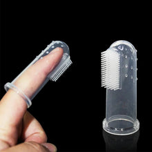 Load image into Gallery viewer, Super Soft Pet Finger Toothbrush Teddy Dog Brush Bad Breath Tartar Teeth Care Tool Dog Cat Cleaning Silicagel Pet Supplies
