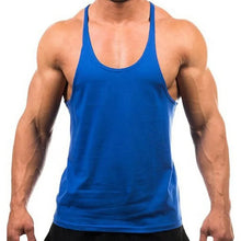 Load image into Gallery viewer, New Style Jogger Gym Singlet Training Bodybuilding Tank Top Vest Shirt Sleeveless Fitness Cotton Shirt For Men
