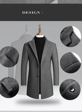 Load image into Gallery viewer, Slim Wool Blend Long Coat
