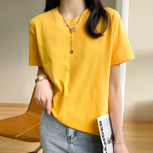 Load image into Gallery viewer, Loose Cotton Summer Tee Women

