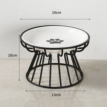 Load image into Gallery viewer, Pet Ceramic Bowl Nordic High Footed Ceramic Cat Food Bowl Snack Can Plate Anti Overturning Kitten Puppy Food Water Feeding Bowl
