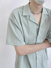 Load image into Gallery viewer, Striped Short Sleeve Shirt Men

