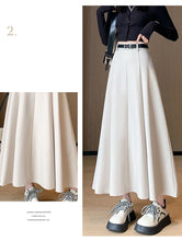 Load image into Gallery viewer, Elegant Skirts for Women Korean Style Long Skirt Female Black Pleated Midi Skirt Women's Clothing Office Lady Skirts Outfits New
