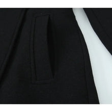 Load image into Gallery viewer, Retro Black Wool Long Coat
