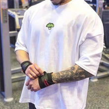 Load image into Gallery viewer, High Qualit gyms T shirt Men Bodybuilding print loose T-shirt Workout Fitness Tees Men Clothing cotton Short Sleeve Sports Shirt
