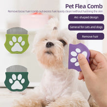 Load image into Gallery viewer, Pet Grooming Comb - Flea Comb for Cats &amp; Dogs, Curved Design for Face &amp; Body, Mini Detangling Brush for Pets

