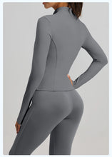 Load image into Gallery viewer, 2PCS yoga suit, exercise set, gym set, women's exercise set, running exercise suit, long sleeved exercise suit, yoga suit
