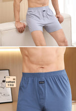 Load image into Gallery viewer, 100% Cotton Men Pajama Shorts Summer Solid Elastic Waist Short Pants Casual Breathable 3D Crotch Bottoms Sleepwear pijama hombre
