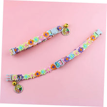 Load image into Gallery viewer, Pet Collar With Bell Cartoon Footprint Colorful Dog Puppy Kitten Collar Adjustable Safety Bell Ring Necklace Pet Accessories

