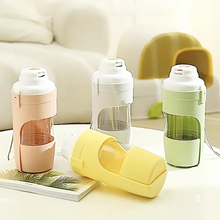 Load image into Gallery viewer, Pet Travel Water Bottle Portable with Food Container Foldable 2in1 Pet Outdoor Bowl Puppy Dog Cat Travel Drinking Food Feeder
