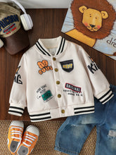 Load image into Gallery viewer, Playful Baby Sports Letter Jacket
