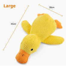 Load image into Gallery viewer, Dog sleeping with a dog hug duck toys to relieve boredom of little yellow duck pet interactive plush doll pet supplies

